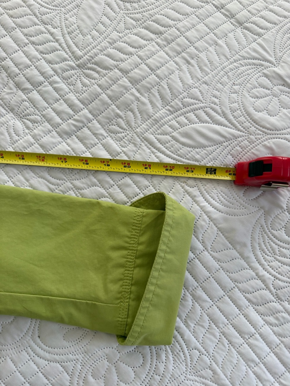 Women's Eddie Bauer Lime Green Single-Breasted Trench Rain Coat Medium Outdoors - Picture 8 of 8